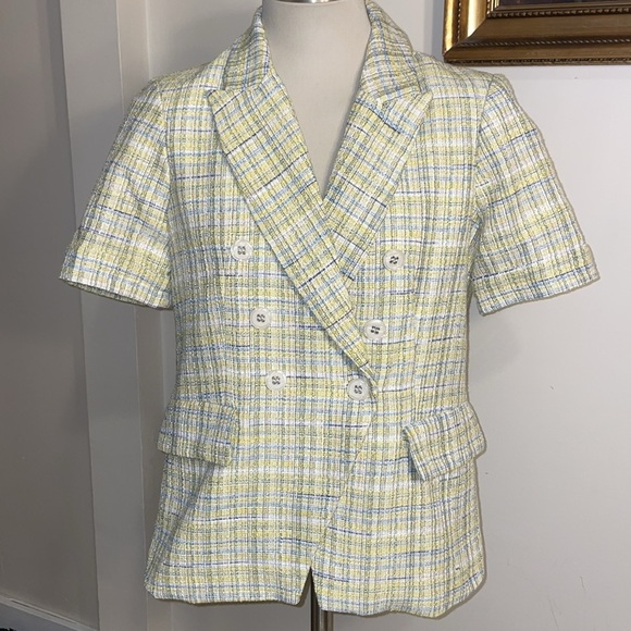 Maison d'Amelie Paris Tweed Short Sleeve Blazer/Jacket & Shorts. Multi Color. - Picture 1 of 13